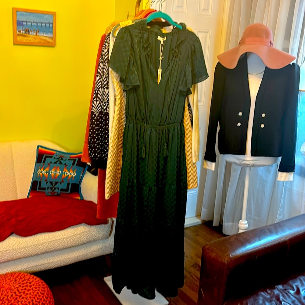 NWT Green Emerald Maxi Dress - Max Studio ~XL